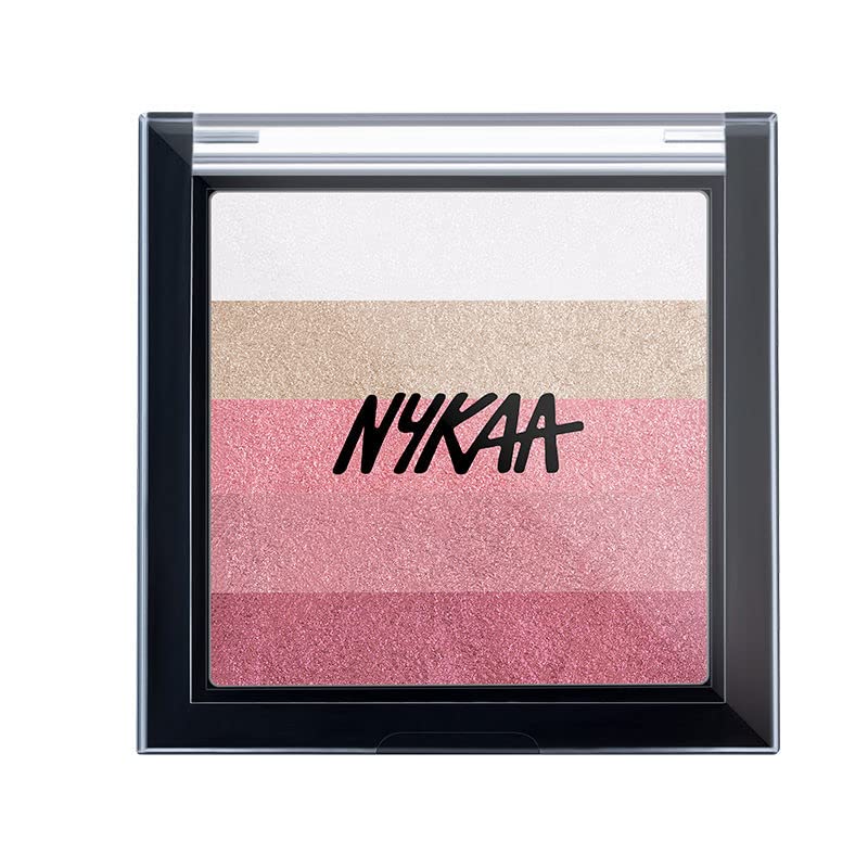 Nykaa Glow Goals! Shimmer Brick Highlighter Palette - Want It All - Highly Pigmented, Waterproof & Easy to Blend (7.5g)