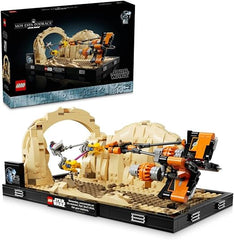 LEGO Star Wars Mos Espa Podrace Diorama Set for Adults, Buildable The Phantom Menace Model Kit, Features Anakin Skywalker’s Podracer, Memorabilia Gifts for Men, Women, Him or Her 75380