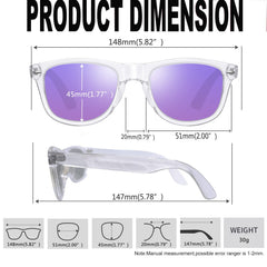 KANASTAL Polarized Sunglasses Men, Fashion Square Sun Glasses Women, Classic Shades for Womens, Driving Fishing Outdoor 100% UV400 Protection