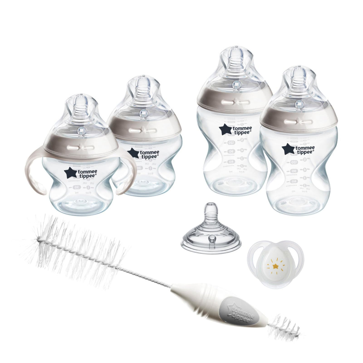 Tommee Tippee Closer to Nature Newborn Baby Bottle Feeding Starter Set - Clear, Unisex