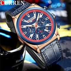 CURREN 8392 Men Quartz Watch Fashion Luxury Business Wristwatch Casual Sport Waterproof Clock Curren Watches Men - CAMEL