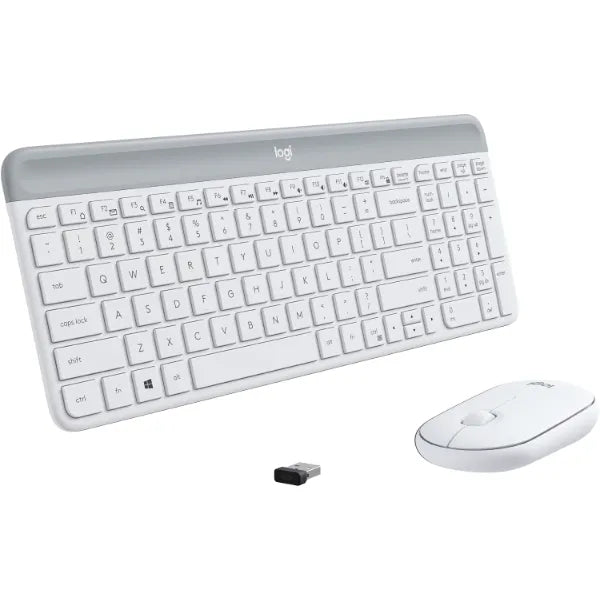 Logitech Combo MK470 Slim Wireless Keyboard & Mouse (920-009443) - Off White