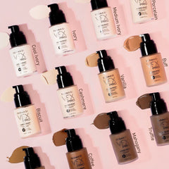 FARMASi Vfx Pro Foundation, Full Coverage Liquid Cream, Lightweight Long Lasting Coverage, Breathable Skin Moisturizer with Color True Matte Blending, Face Makeup, 1 fl. oz / 30 ml