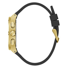 GUESS Gold-Tone Translucent Dial Multifunction Watch