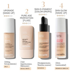 Sensilis Pure Age Perfection Makeup 8 Hours Life, Anti-Imperfect Treatment, For Oily Skin and Acne, Shade 01 Beige - 30 ml