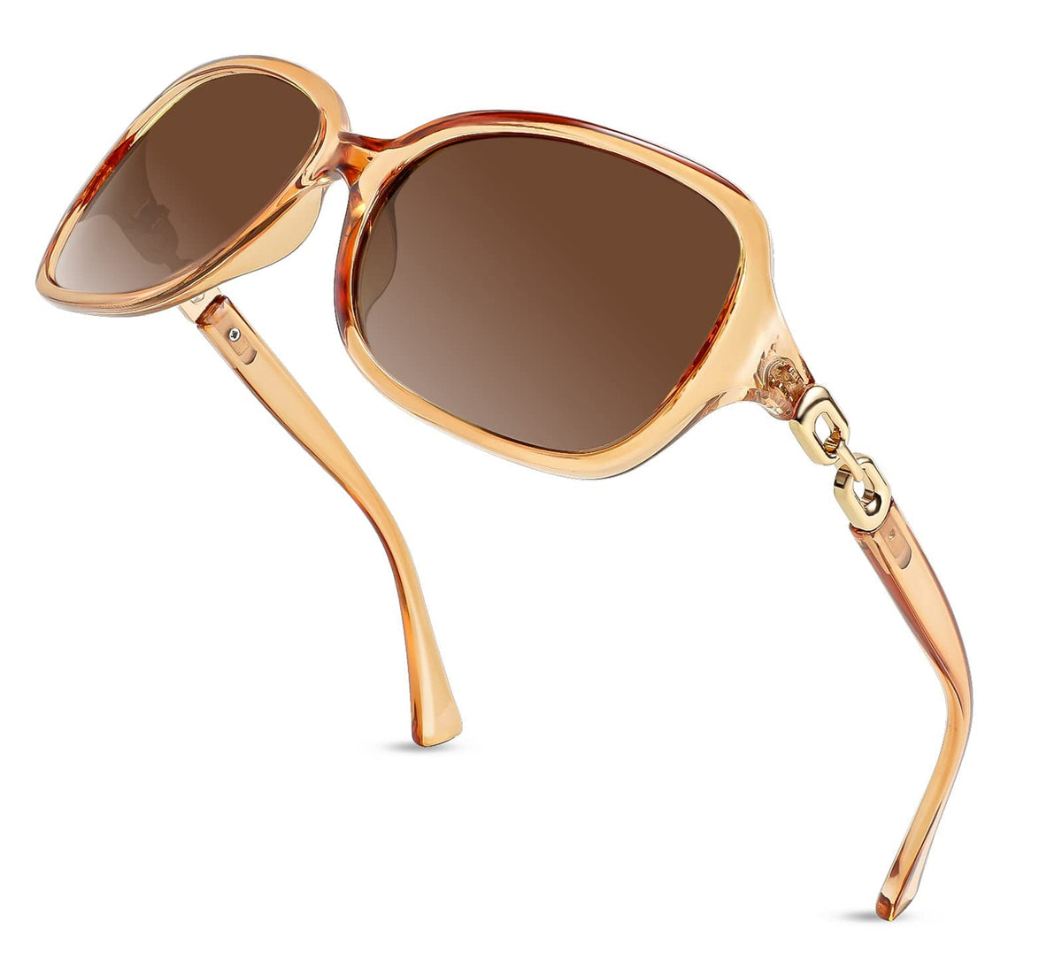 FEISEDY Women Polarized Sunglasses 100% UV400 Vintage Square Sun Glasses Outdoor Driving Fashion Shades for Women B2526