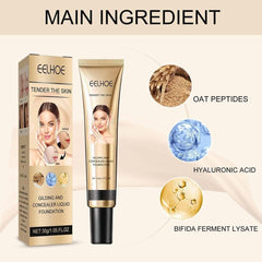 True Match Liquid Foundation, Liquid Foundation Full Coverage Base Cream Concealer Makeup Waterproof Long Lasting Liquid Foundation