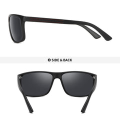PUKCLAR Polarized Sunglasses Men Women - Rectangular Hiking Lightweight Material TR90 Frame UV400 Sports Outdoor Golf Cycling Fishing Eyewear Sunglasses