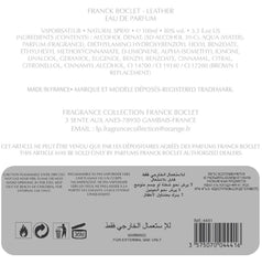 FRANCK BOCLET Leather White Eau De Parfum, 100 ml