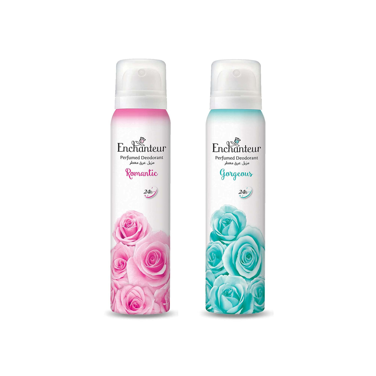 Enchanteur perfumed deo (2 x 150 ml), romantic + gorgeous