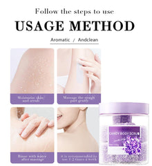 Lavender Oil Body Scrub, Organic Exfoliator for Soft Skin, Deep Cleanse, Moisturizing Dead Sea Salt Scrub for Acne, Cellulite, Scars, and Ingrown Hairs, Natural Face & Body Exfoliator for Women