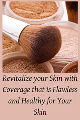 Ageless Derma Mineral Face Powder Foundation Makeup. Natural Full Coverage Loose Foundation with Vitamin and Green Tea. Made in USA