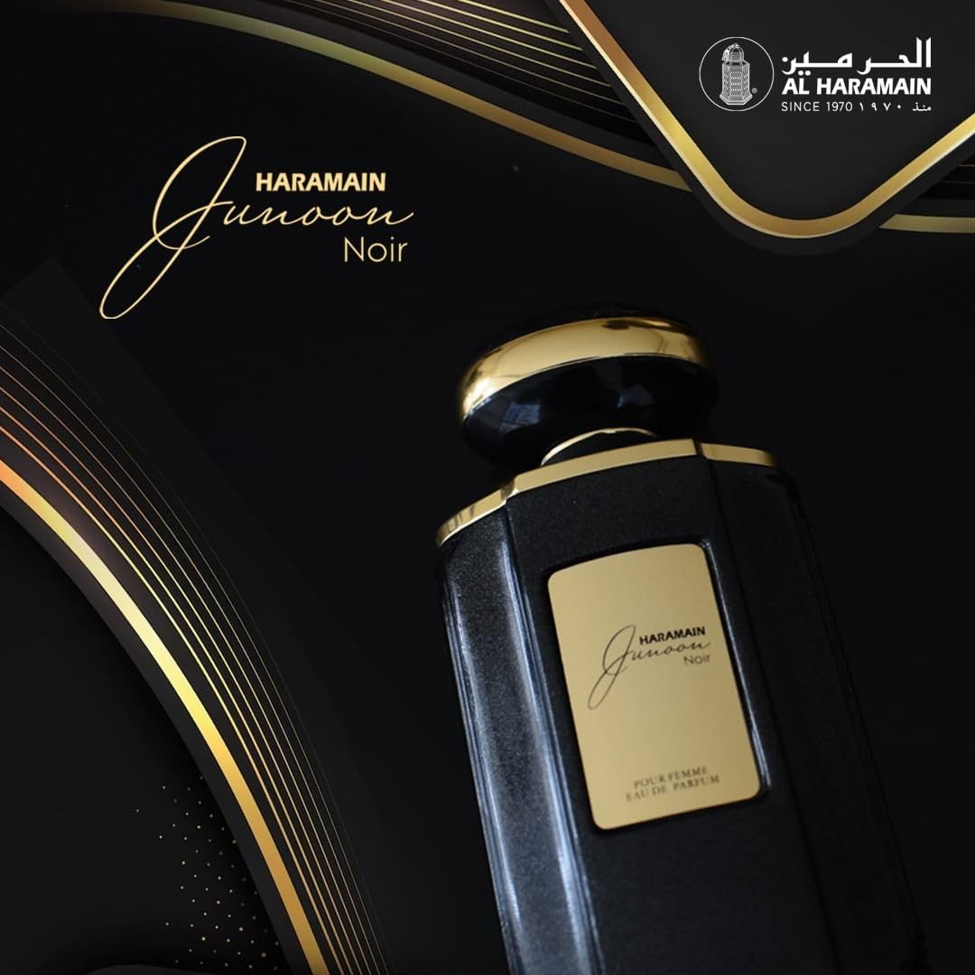 Al Haramain Junoon Noir Eau de Perfume for Unisex, 75 ml