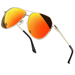 Joopin Sunglasses for Men Women, Polarized Classic Sunglasses Lightweight Metal Frame UV400 Protection