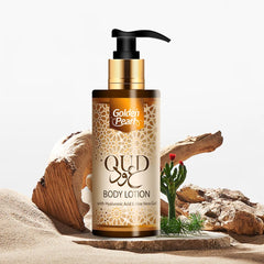 Golden Pearl OUD Lotion 200ml Skin Care Face Moisturizer Body Lotion for Women - Hyaluronic Acid and Aloevera Gel Lotion Non Greasy Face and Body Moisturiser Skin Lotion