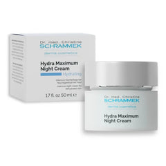 Schrammek Hydra Maximum Night Cream (1.7 fl oz) - Intensive Night Cream for Dehydrated Skin - Provides Moisture Overnight - Hyaluronic Acid, Vitamin E - Face Moisturizer - Face Cream - Skin Care