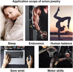 Aputue Anti Static Wrist Band, Anti Static Wrist Strap, Wireless Rhombus Antistatic Wrist Strap, Strap Anti Shock Silicone Improve Sleep Winter Electrostatic Removal Bracelet for Men and Woman