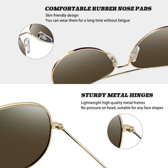 Joopin Polarized Aviation Sunglasses for Men Women Classic Sun Glasses for Driving Fishing with UV Protection