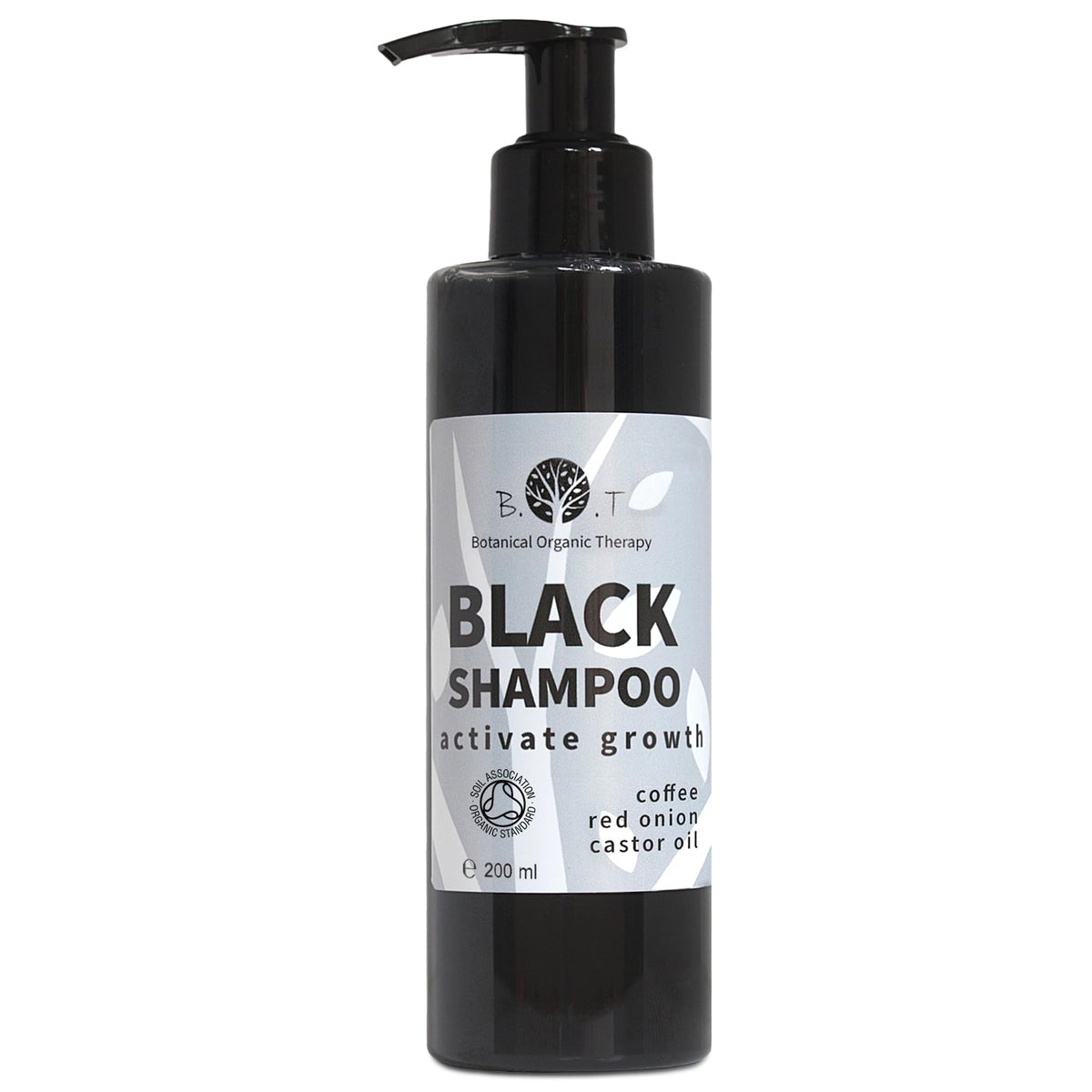 BOT Cosmetics & Wellness Onion and Castor Caffeine Shampoo for Oily Hair, Anti-Hair Loss and Anti-Dandruff. Paraben, Sulfate, and Silicone Free - 200 ml