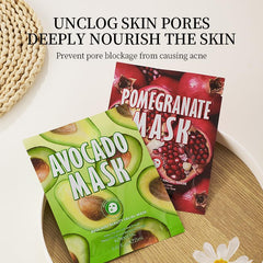 Fowerher Hydrating Face Mask, Watermelon and Hyaluronic Acid, 72-Hour Moisture Boost, 10 Pack