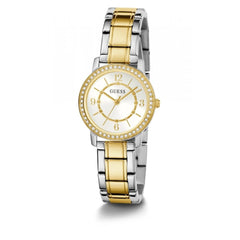 GUESS Women Analog Quartz Watch with Stainless Steel Strap GW0468L1