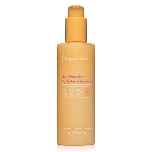 Rizos Curls Multivitamin Leave-In Heat Protection Up to 450°F – Strengthen, Repair & Add Shine to Straight, Wavy, Curly, Coily Hair Types 1a–4c – Sulfate & Paraben Free