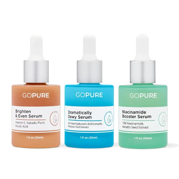 goPure Barrier Booster Serum Set - Dramatically Dewy, Vitamin C and Niacinamide Serum
