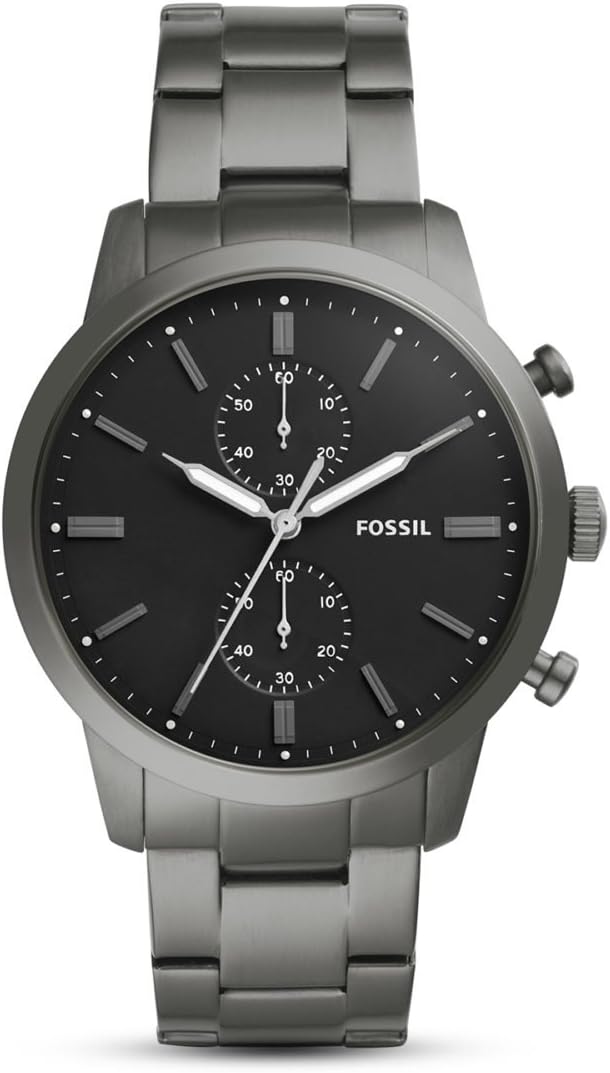 Fossil Mens Quartz Watch, Chronograph Display and Stainless Steel Strap FS5349