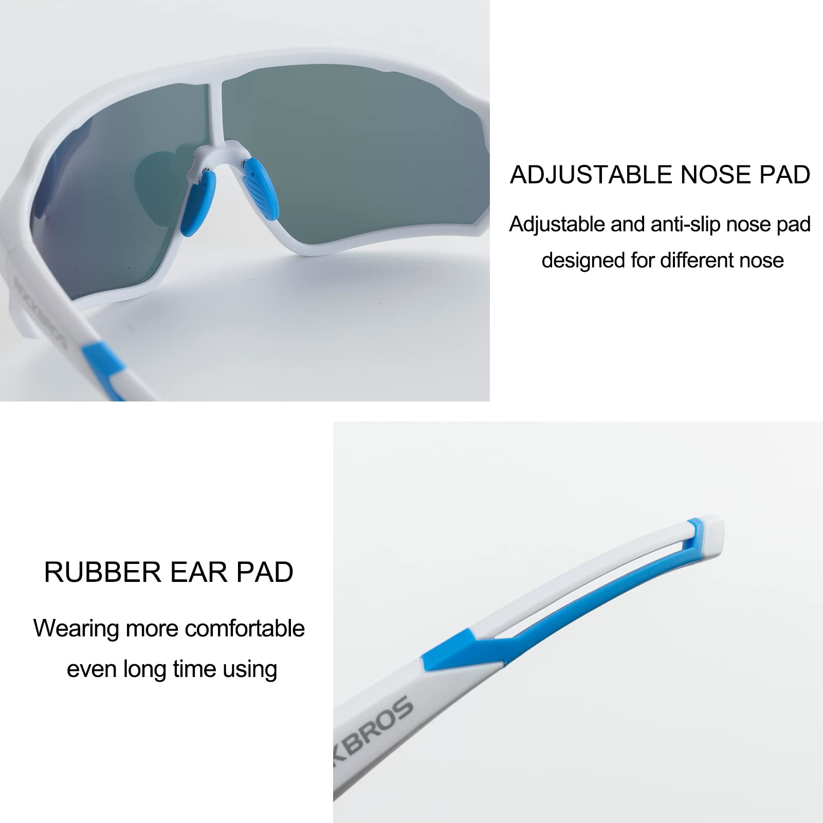 ROCKBROS Polarized Sunglasses UV Protection for Women Men Cycling Sunglasses
