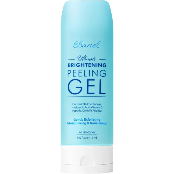 Ebanel Exfoliating Face Scrub Peeling Gel, Brightening Moisturizing Cleanser, Dead Skin Remover for Face, Exfoliating Facial Wash with Centella, Hyaluronic Acid, Vitamin C & E, 4.02 Fl Oz
