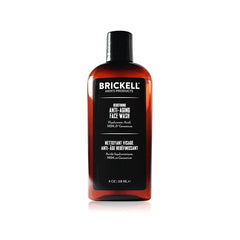 Brickell Men's Redefining Anti-Aging Face Wash For Men, Natural and Organic, Foaming Gel Face Wash Firms & Plumps Skin to Reduce Signs of Aging (Scented, 4 oz)
