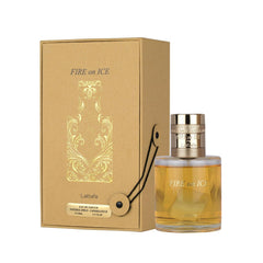 Lattafa Fire On Ice Eau de Parfum Spray Long-Lasting Fragrance for Unisex, 3.71 Ounce / 110 ml