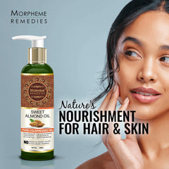 Morpheme Remedies Cold Pressed Sweet Almond Oil, 200ml