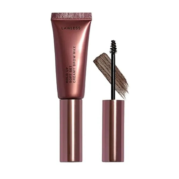 LAWLESS Hold Up Soft Set Creamy Brow Wax, Light Medium, Brown, 0.23 Ounce