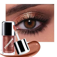 FeiCuiYun Cocoa Liquid Metallic Glittler Shimmer Eyeshadow, Longwear Eye Makeup For Older Women, Buildable Highly Pigmented & Blendable Eye Shadow Cream in Shimmer Finishes