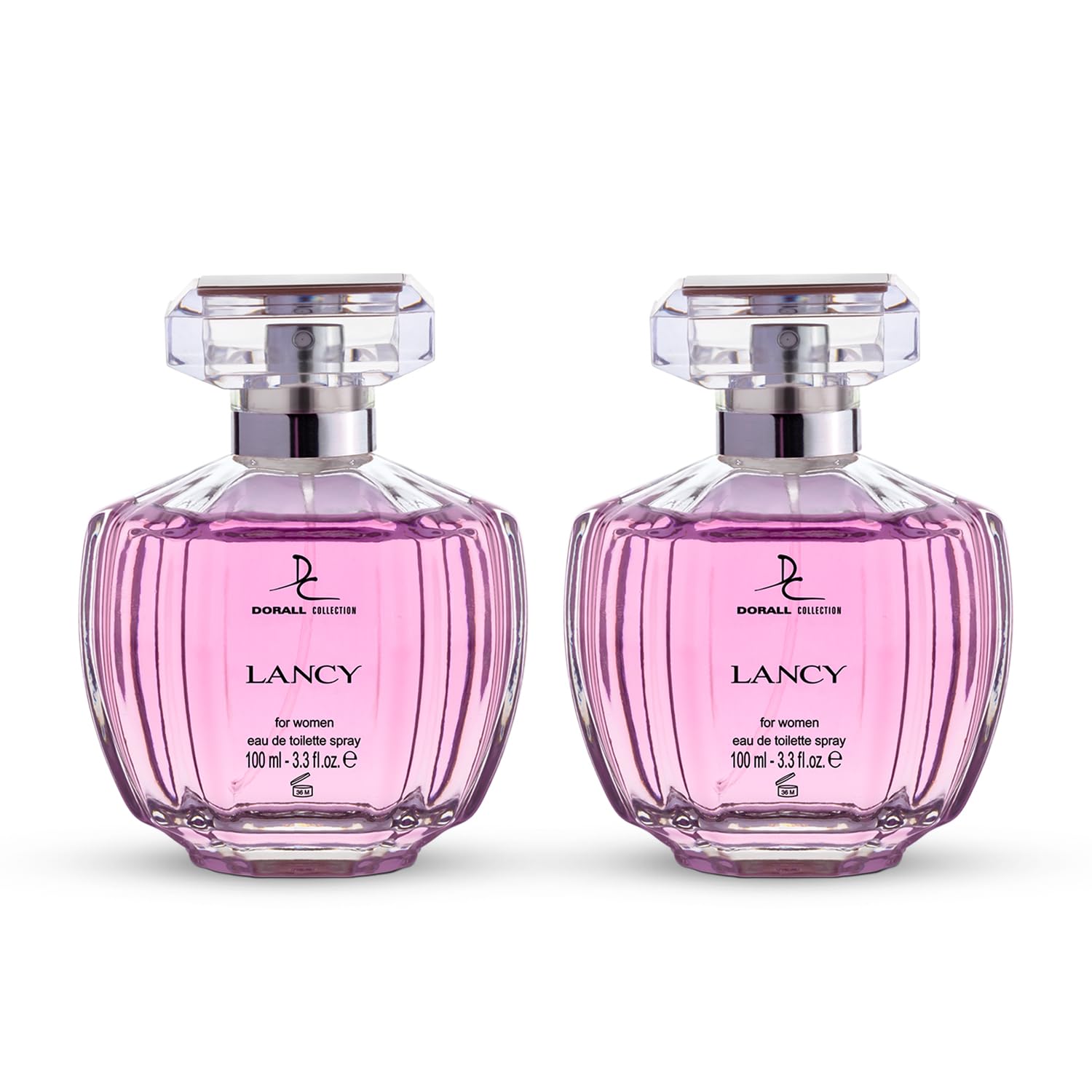 DORALL COLLECTION Lancy Eau de Toilette Perfume for Women - 100ml(Pack Of 2), Floral & Gourmande Long Lasting Feminine Fragrance, Body Perfume for Women