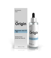 Pure Origin Hyaluronic Acid 2% + B5 Face Serum | Deeply Hydrates Skin | Plumps The Skin Inside Out | Reduce Fine Line | Eco-Friendly | Clinically Validated Serum | 30Ml