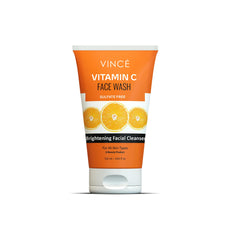 Vince Vitamin C Facial Wash - Deep Cleanses, Brightens & Hydrates Skin - Fades Dark Spots, Sun Spots & Blemishes - Removes Dirt & Impurities, Reveals Bright & Even Skin, 120ml