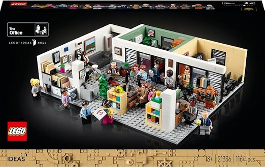 LEGO 21336 Ideas The Office US TV Show Series Dunder Mifflin Scranton Model Building Set, 15 Characters Minifigures, Iconic Gift for Adults