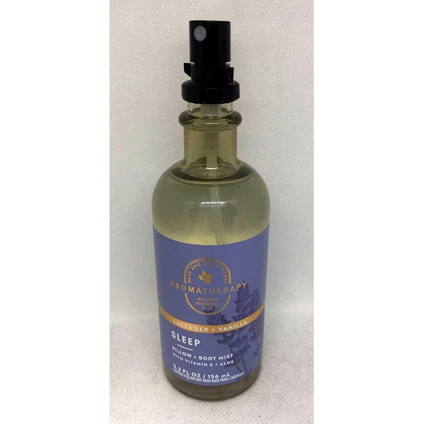 Bath & Body Works Aromatherapy Pillow Mist with Natural Essential Oils (Sleep, Lavender + Vanilla)