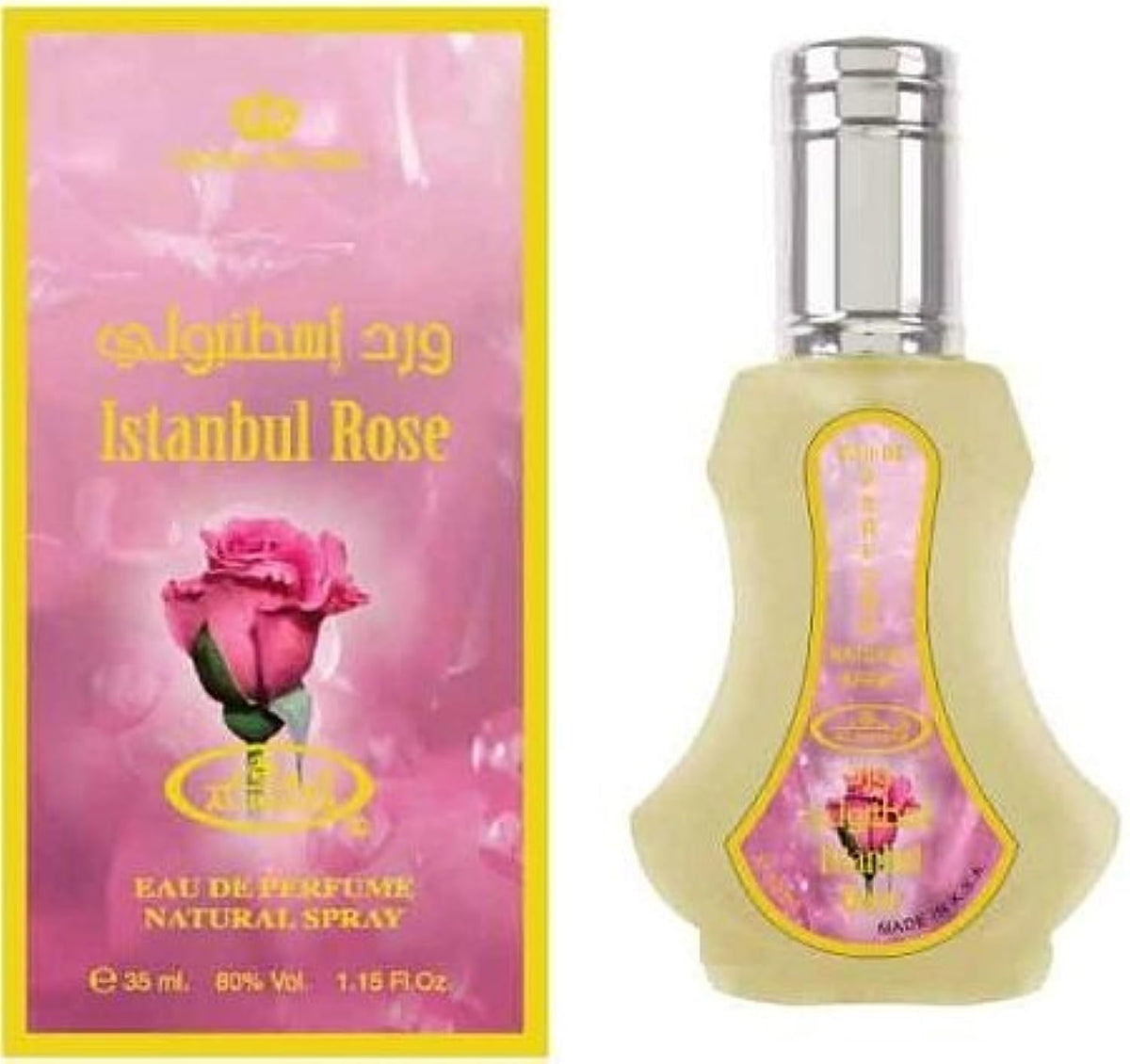 Al-Rehab Istanbul Rose - Eau De Natural Perfume Spray- 35 ml (1.15 fl. oz)- 2 pack