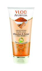VLCC Ayurveda Chandan and Kesar Facewash, 100ml (Pack of 2)