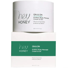 Hey Honey On and On Unique Cream to Oil Formula | Complete Body Moisturizer | Vitamin E, Vitamin C | Non-Greasy 48 Hours Active Hydration | Moisturizing Honey Extracts & Botanicals | 6.7 oz
