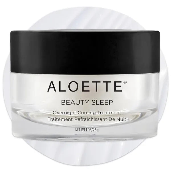 Aloette Beauty Sleep Soothing Face Mask - Anti-Aging Facial Mask with Hyaluronic Acid & Squalene for Firmer, Smoother & Softer Looking Skin - Overnight Cooling Treatment for Inflammation & Redness, 1 Oz