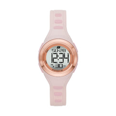 Skechers Tennyson Silicone Digital Watch for Women - Blush Pink