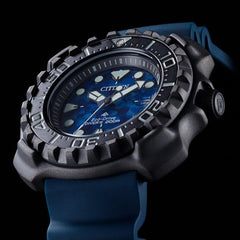 Citizen Men's Analogue Eco-Drive Watch with a Rubber Band Promaster Marine