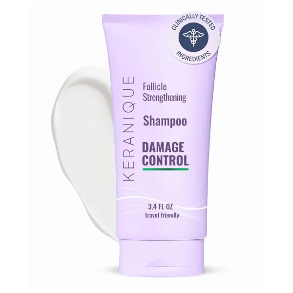 Keranique Shampoo for Dry, Damaged Hair - Keratin-Infused, Sulfate-Free, Anti-Hairfall Control, Deep Repair