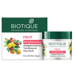Biotique Bio Fruit Whitening And Depigmentation & Tan Removal Face Pack - 75g
