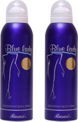 Rasasi 2 Blue Lady Deodorant Spray - For Women(400 ml)