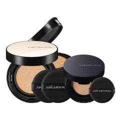 [JUNGSAEMMOOL OFFICIAL] Essential Skin Nuder Cushion Gift Set (Light) | Nuder Cushion (Refill included) + Nuder Cushion Mini + Cushion Puff (1pc)